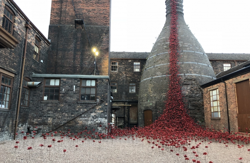 Poppies: Weeping Window at Middleport Pottery