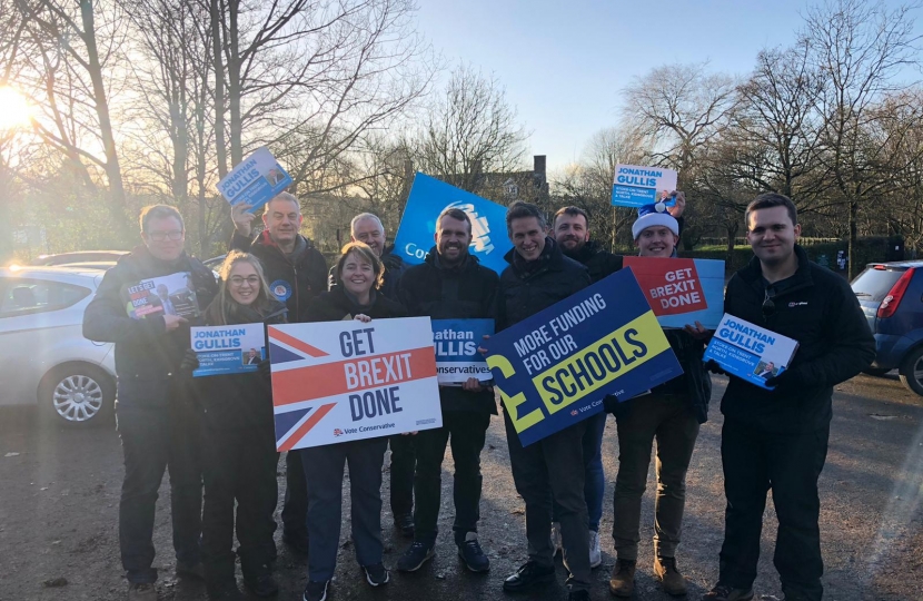 Out on the doorstep with Jonathan Gullis and Gavin Williamson in Stoke North