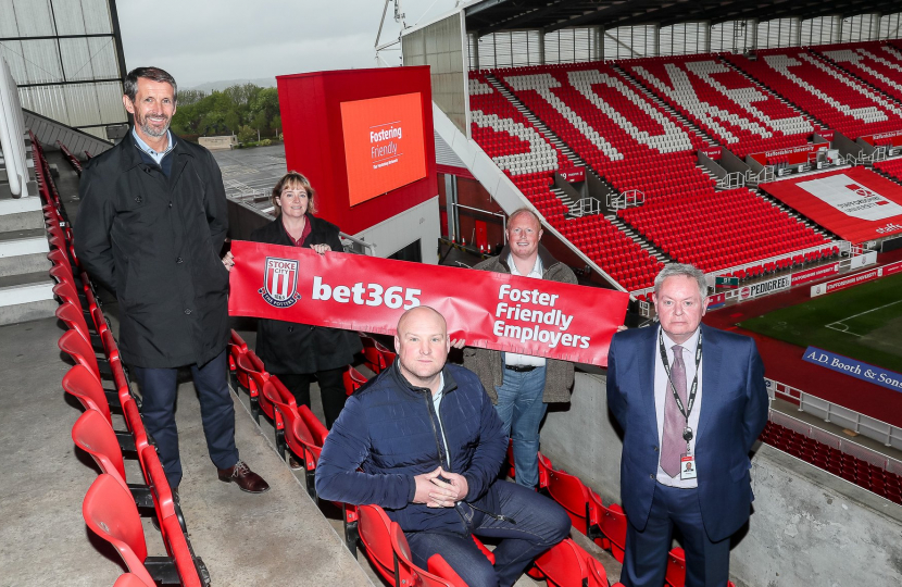 Stoke City and bet365 confirm Fostering Friendly status